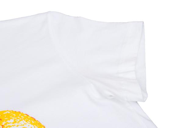 tricot COMME des GARCONS Orange Print T-Shirt White Size S