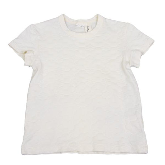 COMME des GARCONS Flower Weave T-Shirt White Size S