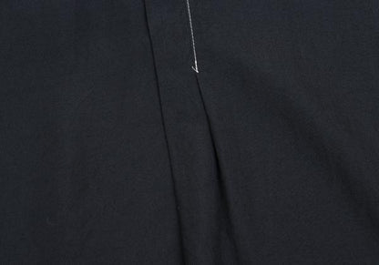 COMME des GARCONS Black Rayon White Stitch Midi Dress Size M