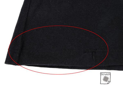 JUNIOR GAULTIER Half-Zip Mixed Sleeve L/S Tee Black Size 40