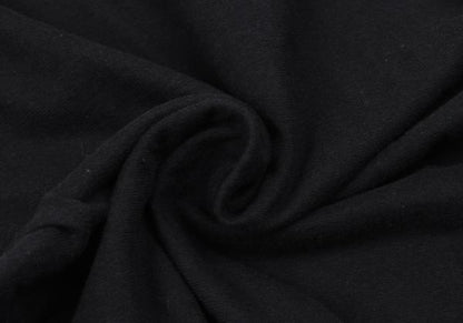 JUNIOR GAULTIER Half-Zip Mixed Sleeve L/S Tee Black Size 40