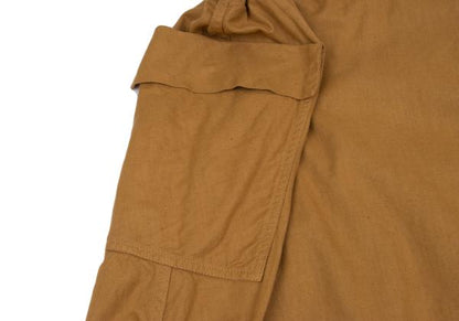 Y's Cotton Linen Side Belt Cargo Skirt Brown Size 2