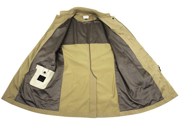 ARMANI COLLEZIONI Balmacaan Zip Coat Beige Size 50