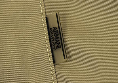 ARMANI COLLEZIONI Balmacaan Zip Coat Beige Size 50