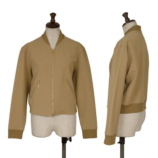 EVEX by KRIZIA Stretch Zip Blouson Beige Size 42