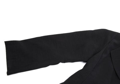HIROKO KOSHINO pret a porter Wool Blend Coat Black Size 9