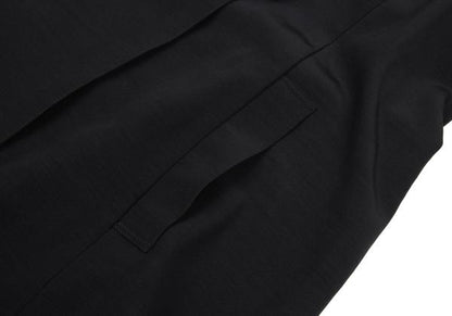 HIROKO KOSHINO pret a porter Wool Blend Coat Black Size 9
