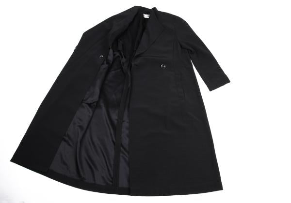 HIROKO KOSHINO pret a porter Wool Blend Coat Black Size 9