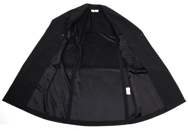 HIROKO KOSHINO pret a porter Wool Blend Coat Black Size 9