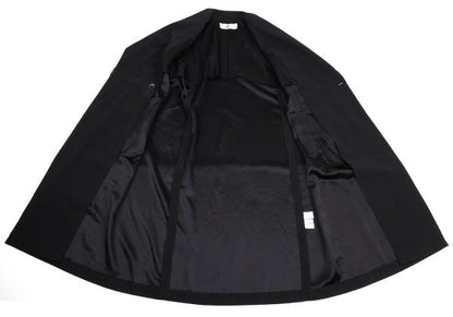 HIROKO KOSHINO pret a porter Wool Blend Coat Black Size 9