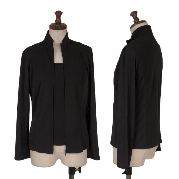 HIROKO BIS Mesh Panel Blouson Black Size 9