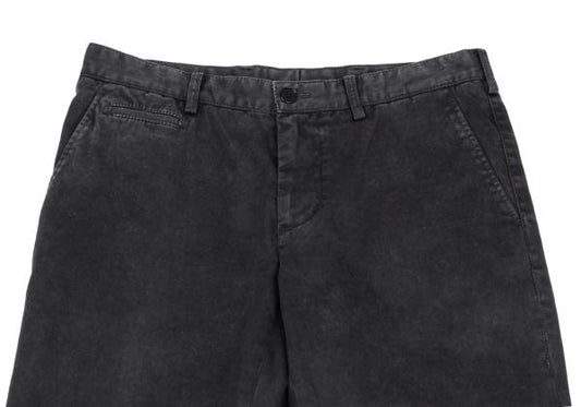 JOSEPH HOMME Garment Dyed Cotton Pants Charcoal Size 46