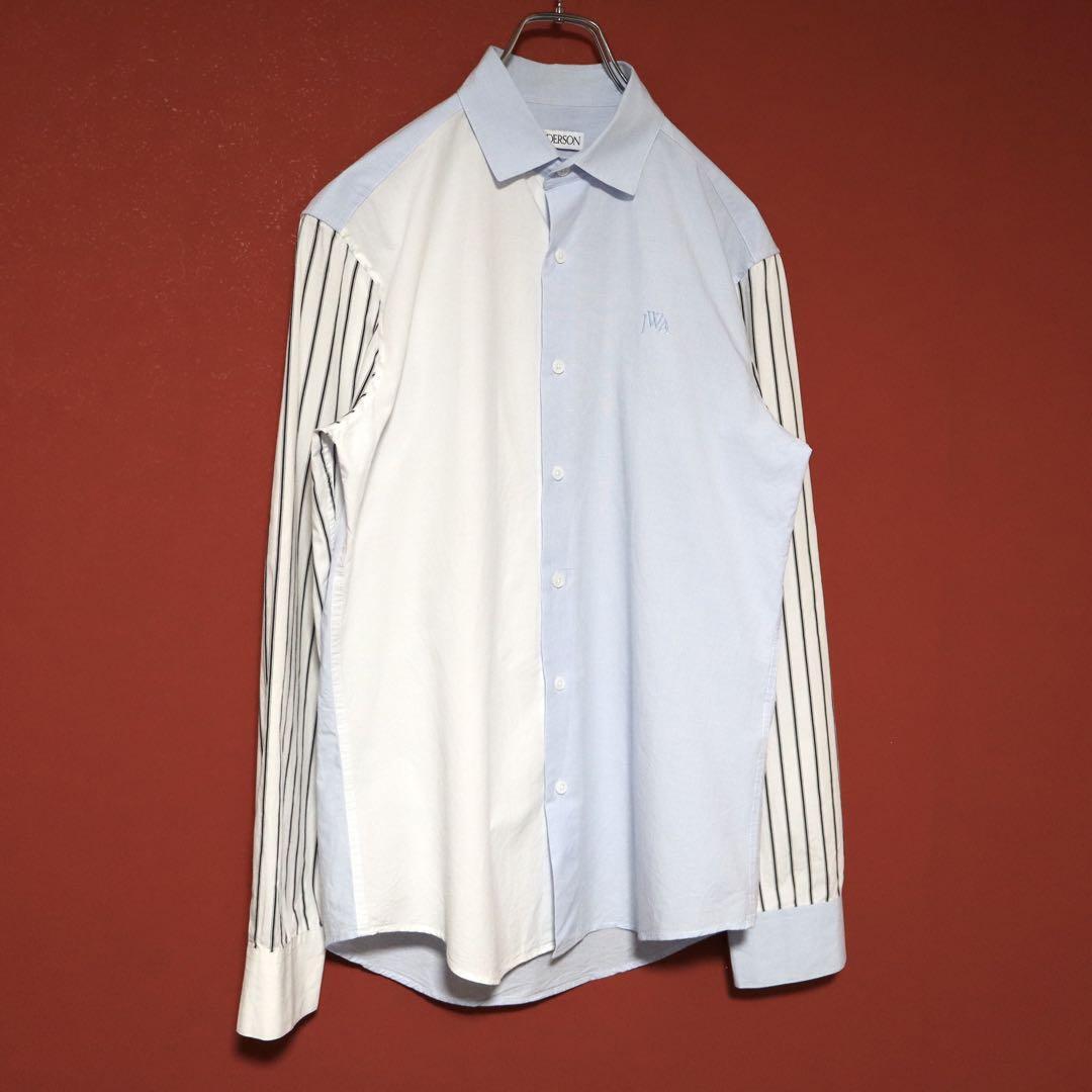 Vintage J.W. Anderson Embroidered Stripe Shirt White Size 48
