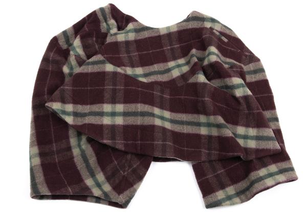 COMME des GARCONS Wool Check Skirt Sarouel Pants Red Size S