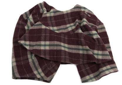 COMME des GARCONS Wool Check Skirt Sarouel Pants Red Size S