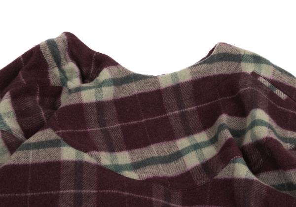 COMME des GARCONS Wool Check Skirt Sarouel Pants Red Size S