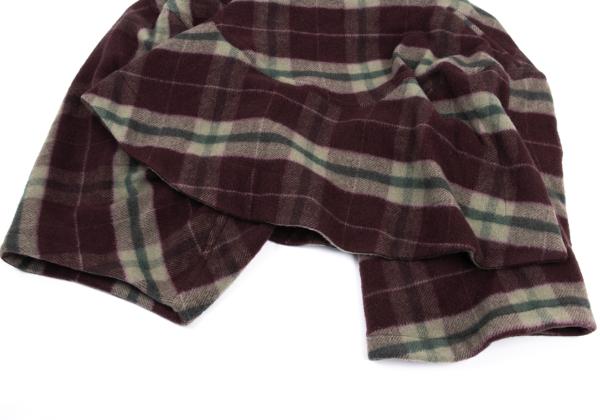COMME des GARCONS Wool Check Skirt Sarouel Pants Red Size S