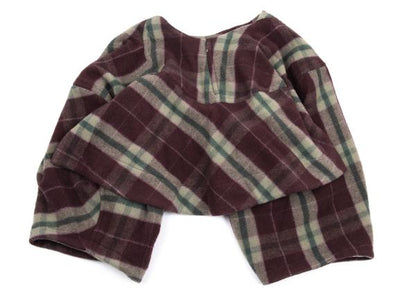 COMME des GARCONS Wool Check Skirt Sarouel Pants Red Size S
