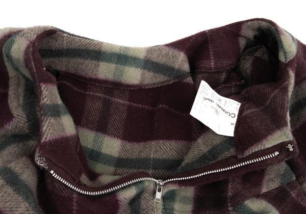 COMME des GARCONS Wool Check Skirt Sarouel Pants Red Size S