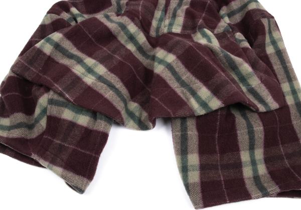 COMME des GARCONS Wool Check Skirt Sarouel Pants Red Size S