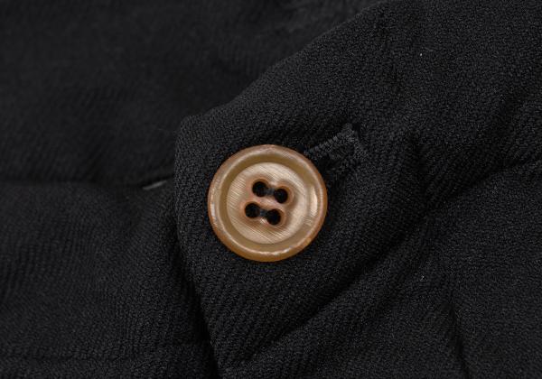 COMME des GARCONS Felted Hem Button Pants Black Size L