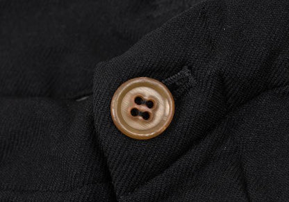COMME des GARCONS Felted Hem Button Pants Black Size L