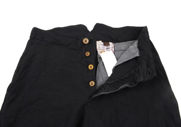 COMME des GARCONS Felted Hem Button Pants Black Size L