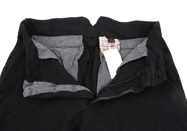 COMME des GARCONS Felted Hem Button Pants Black Size L