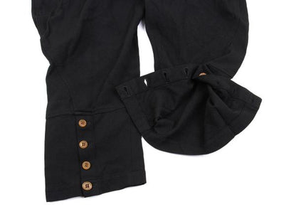 COMME des GARCONS Felted Hem Button Pants Black Size L