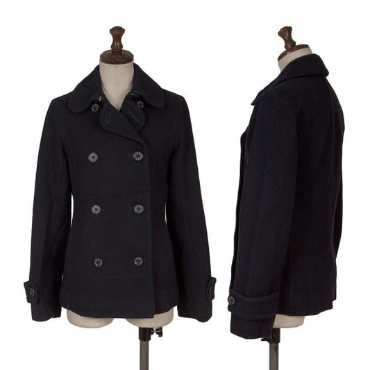 MACKINTOSH Wool Short Pea Coat Navy Size 32