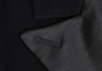 VIKTOR&ROLF Silk Collar Double-Breasted Jacket Black Size 38