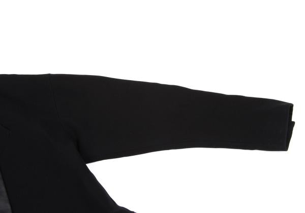 VIKTOR&ROLF Silk Collar Double-Breasted Jacket Black Size 38