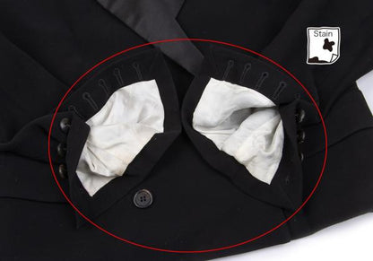 VIKTOR&ROLF Silk Collar Double-Breasted Jacket Black Size 38