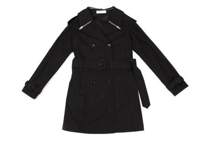 Hussein Chalayan Cotton Zip Detachable Coat Black Size 38