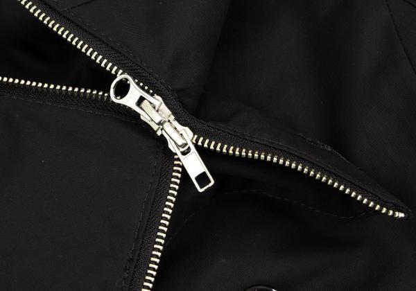 Hussein Chalayan Cotton Zip Detachable Coat Black Size 38
