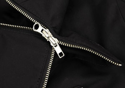 Hussein Chalayan Cotton Zip Detachable Coat Black Size 38