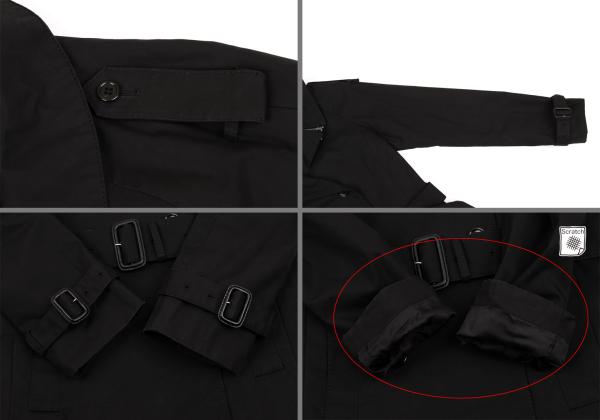 Hussein Chalayan Cotton Zip Detachable Coat Black Size 38