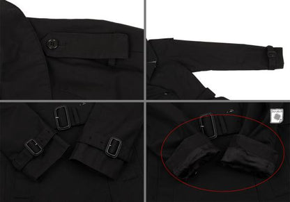 Hussein Chalayan Cotton Zip Detachable Coat Black Size 38