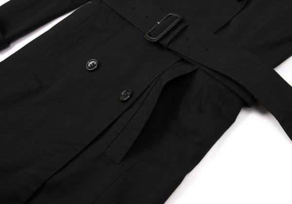 Hussein Chalayan Cotton Zip Detachable Coat Black Size 38