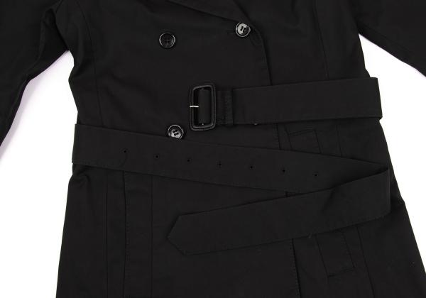 Hussein Chalayan Cotton Zip Detachable Coat Black Size 38