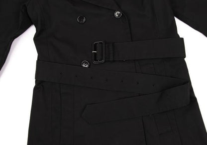Hussein Chalayan Cotton Zip Detachable Coat Black Size 38