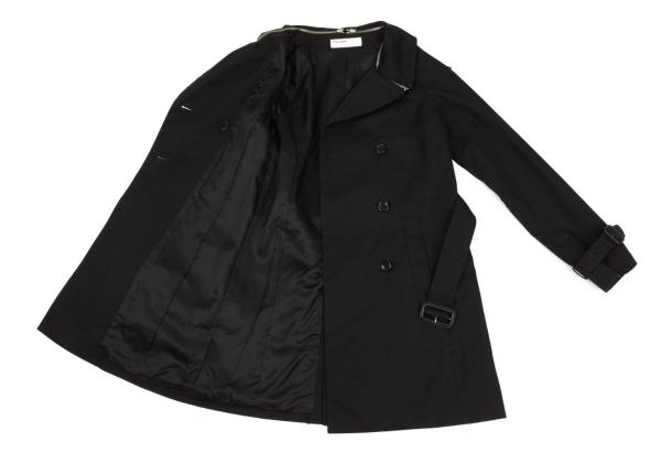 Hussein Chalayan Cotton Zip Detachable Coat Black Size 38