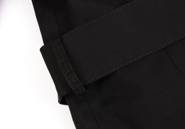 Hussein Chalayan Cotton Zip Detachable Coat Black Size 38