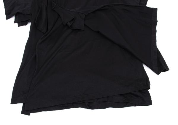 B Yohji Yamamoto Black Cotton Triple-Layer T-Shirt Size 2