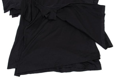 B Yohji Yamamoto Black Cotton Triple-Layer T-Shirt Size 2