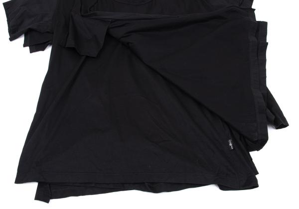 B Yohji Yamamoto Black Cotton Triple-Layer T-Shirt Size 2