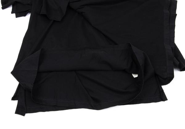 B Yohji Yamamoto Black Cotton Triple-Layer T-Shirt Size 2