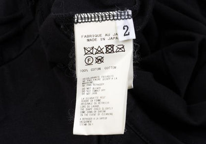 B Yohji Yamamoto Black Cotton Triple-Layer T-Shirt Size 2