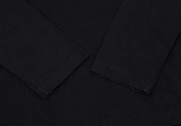 B Yohji Yamamoto Cotton Belt Collar T-Shirt Black Size 2
