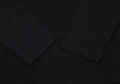 B Yohji Yamamoto Cotton Belt Collar T-Shirt Black Size 2